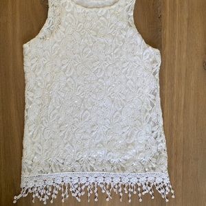 Womens Lace Sleeveless Floral Tops Vest Ladies Summer Tank Tee Blouse. New With